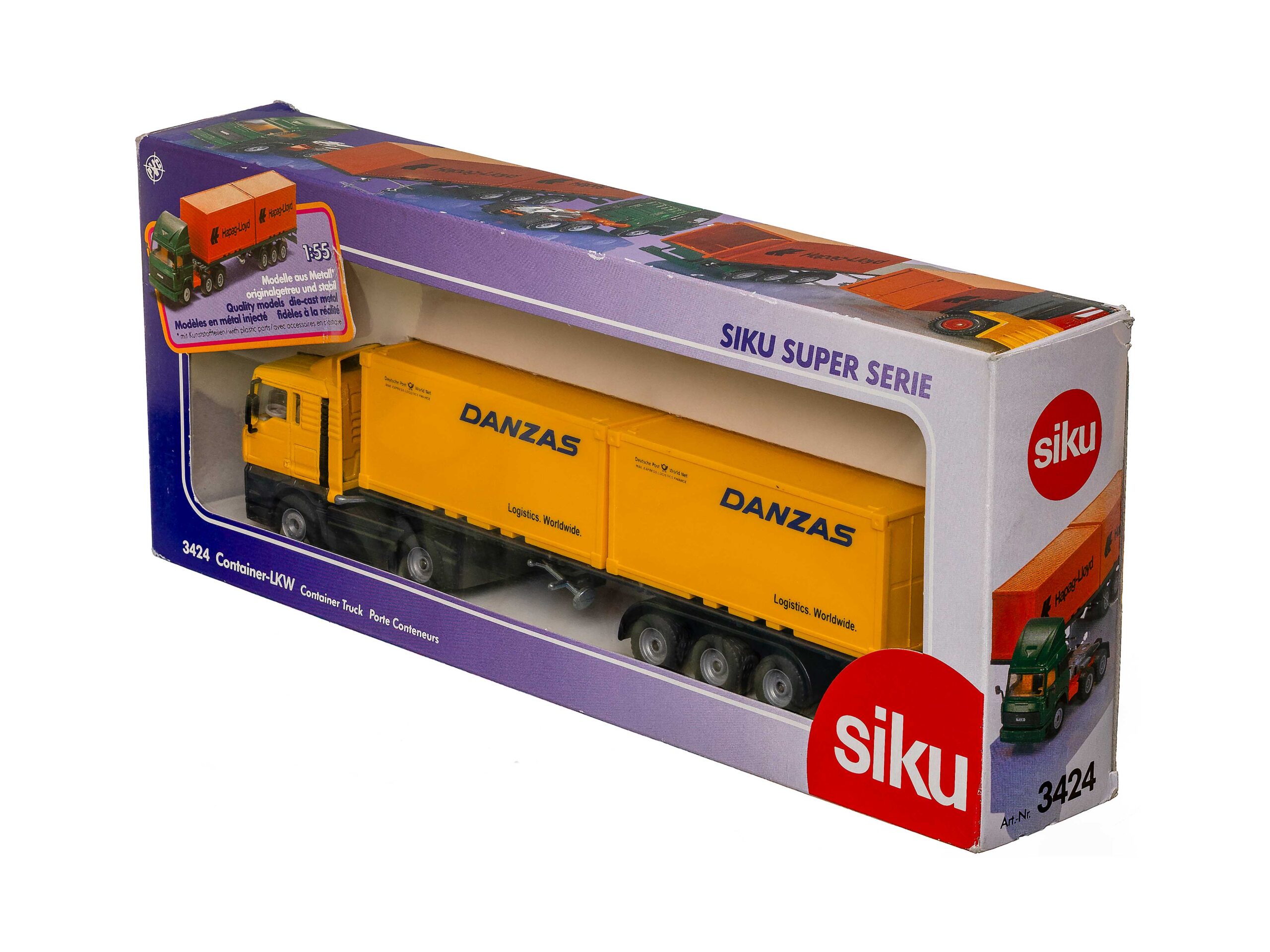 Siku 3424 Iveco Container-LKW (DANZAS) 1:55 OVP