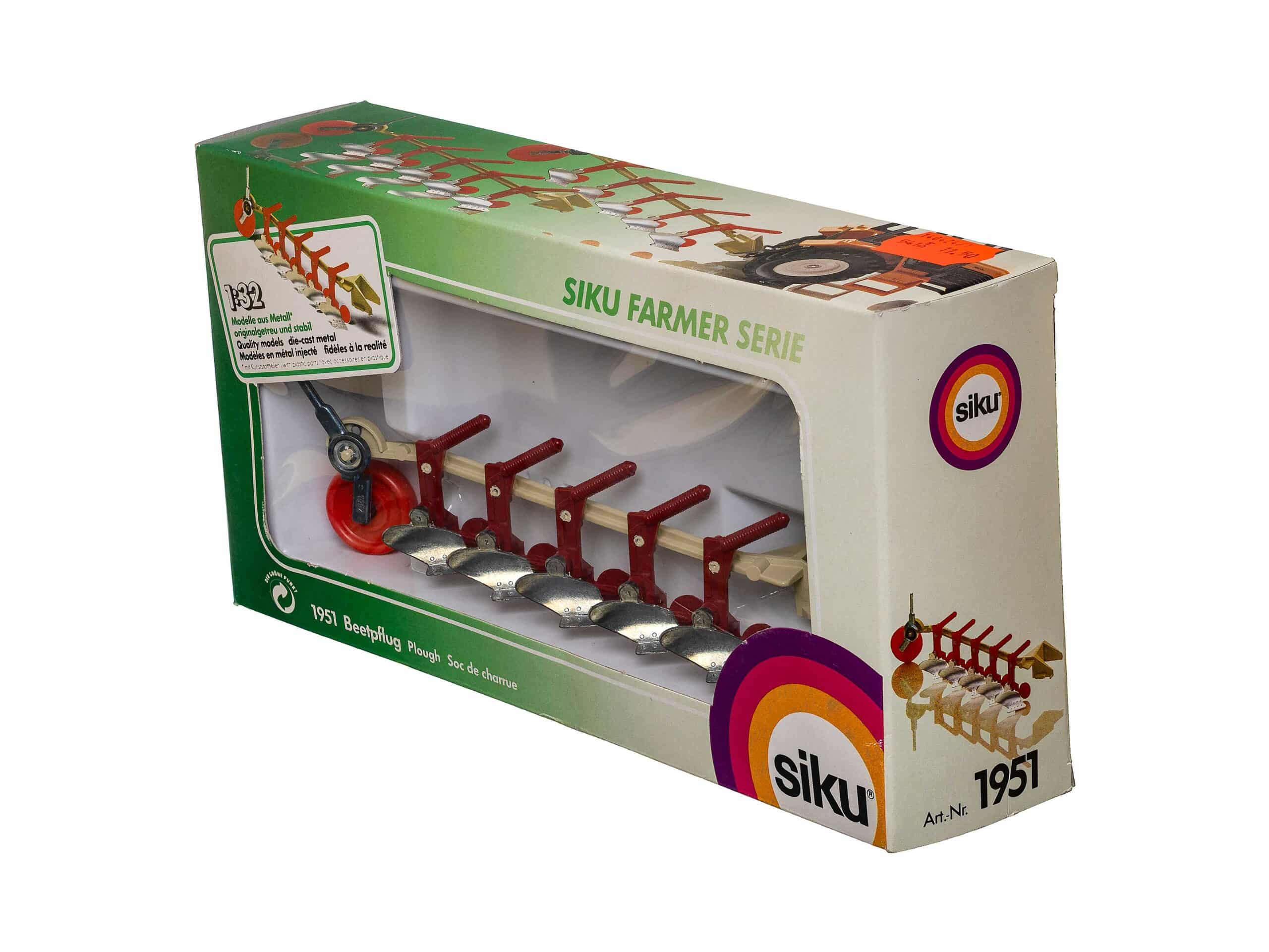 Siku Farmer 1951 Beetpflug 1:32 OVP