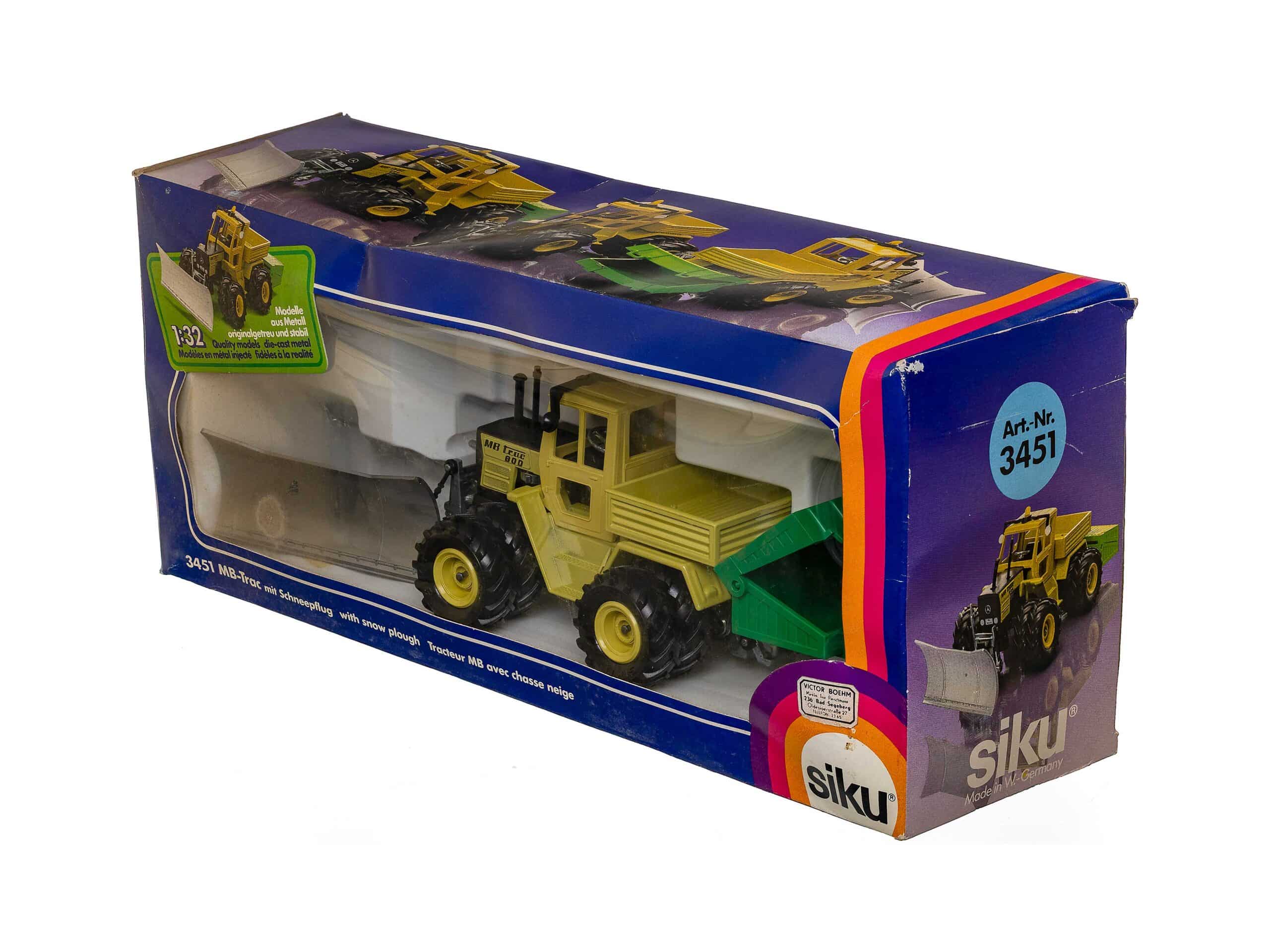 Siku Farmer 3451 MB Trac mit Räumschild 1:32 OVP