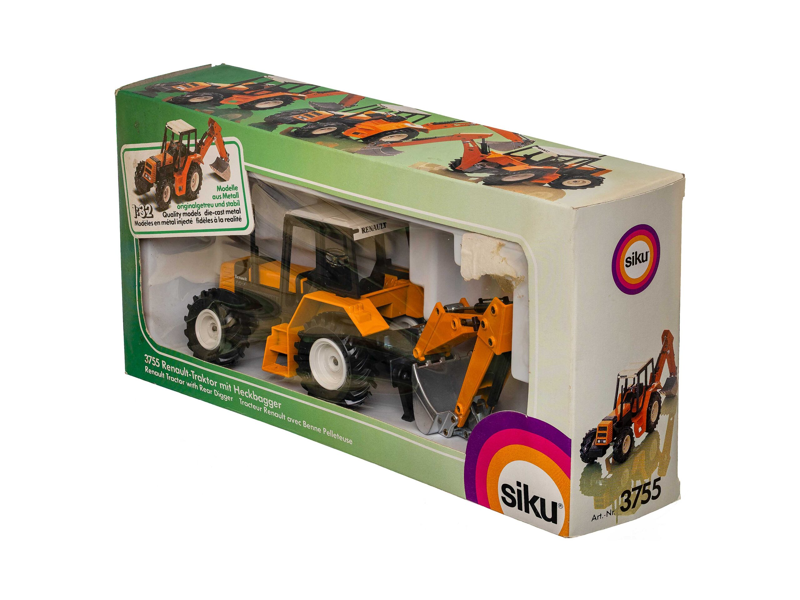 Siku Farmer 3755 Renault TX 145-14 mit Heckbagger 1:32 OVP