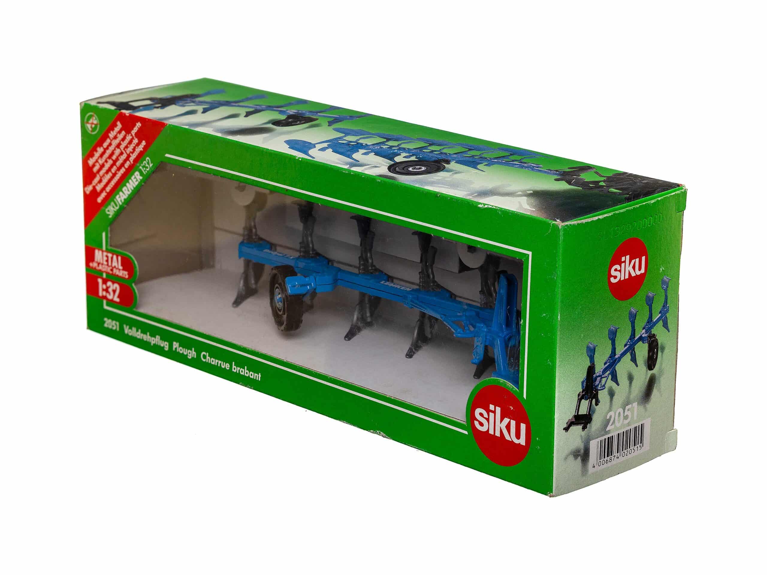 Siku Farmer 2051 Volldrehpflug 1:32 OVP
