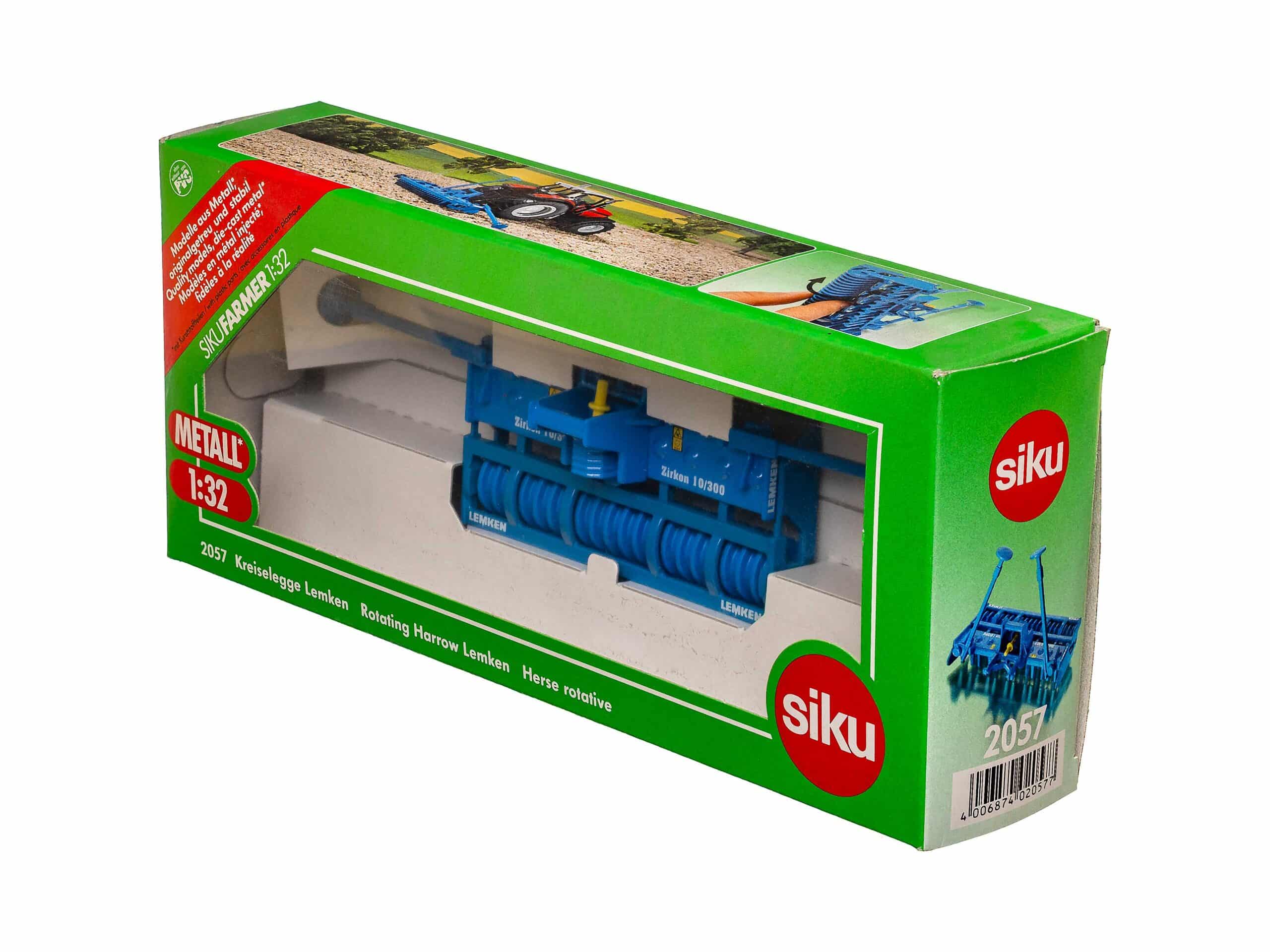 Siku Farmer 2057 Kreiselegge Lemken für Traktor 1:32 OVP